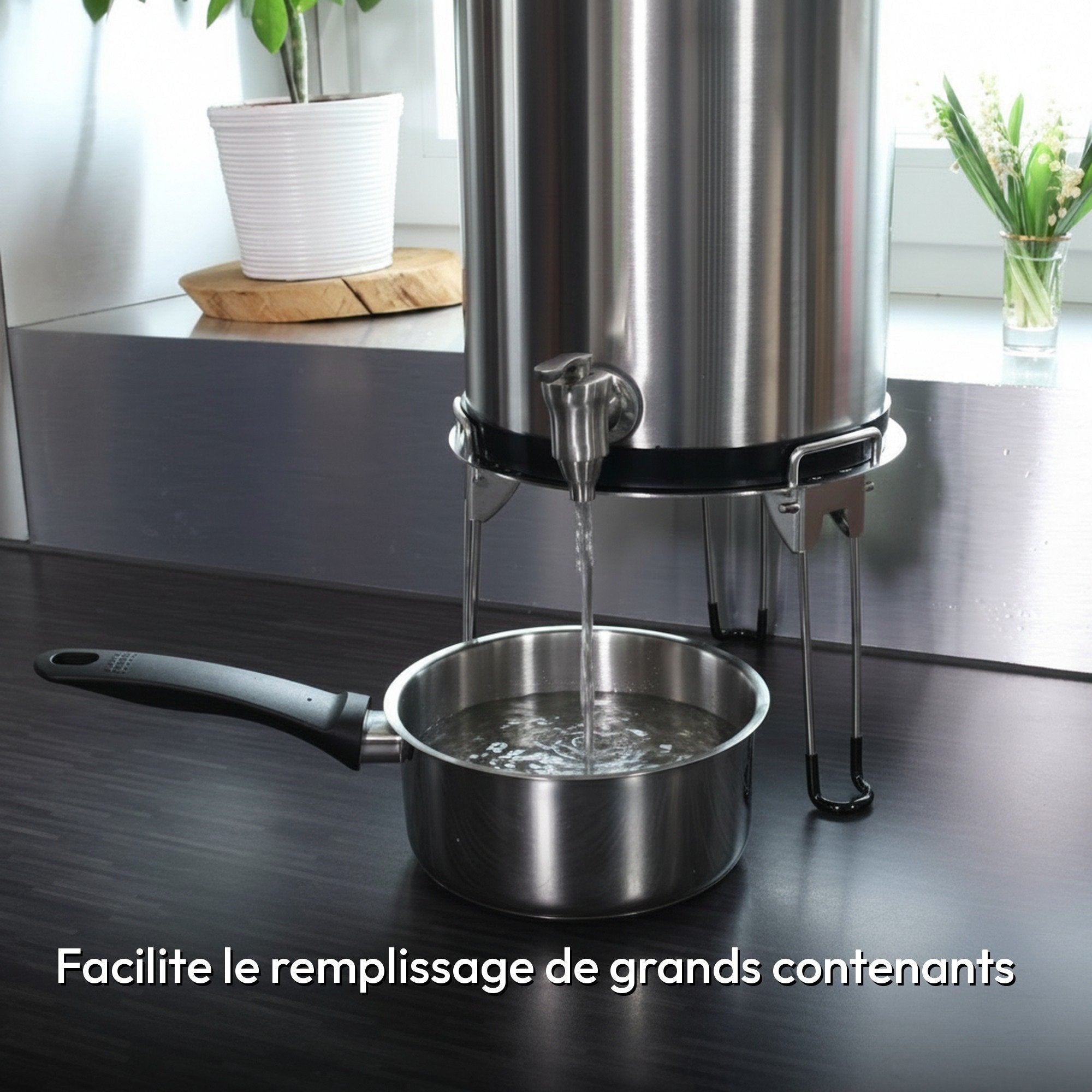 Support en inox avec pieds rabattables - Nano Filter
