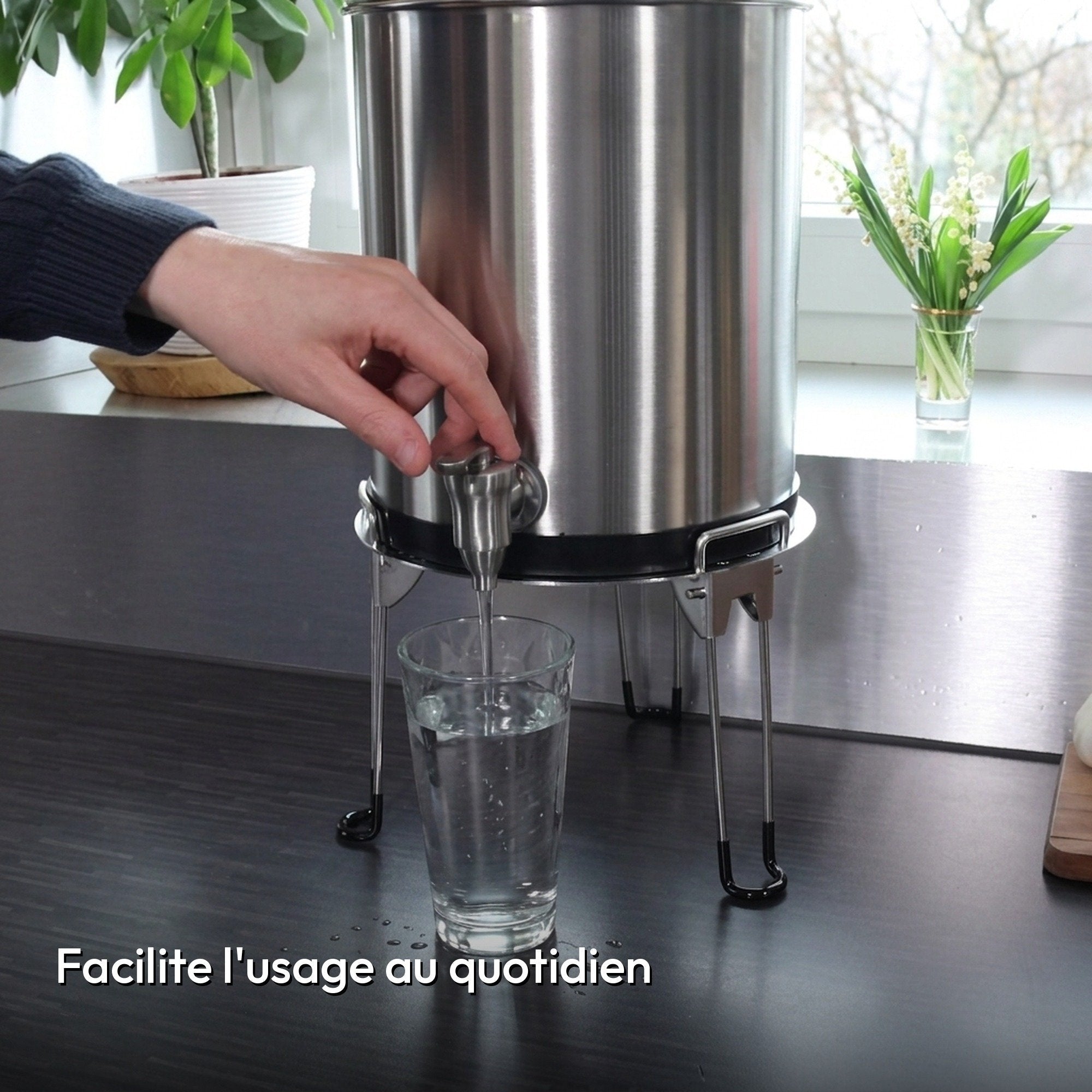 Support en inox avec pieds rabattables - Nano Filter